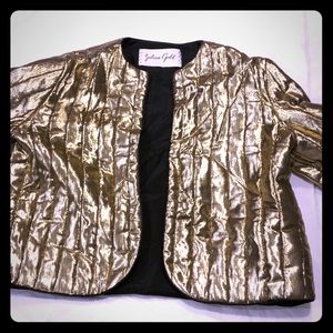 Anne Crimmins Cropped Gold NASA looking jacket 😄
